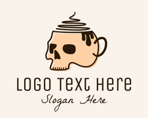 Espresso - Skull Coffee Cup logo design