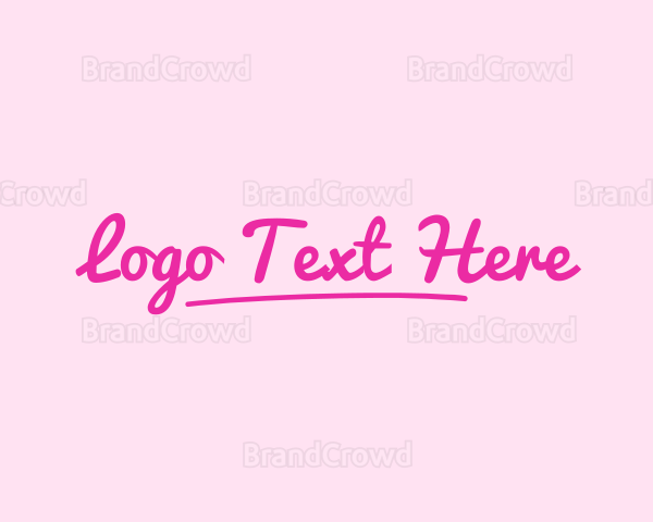 Fashion Script Brand Logo