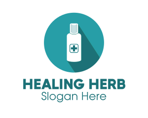 Blue Medicine Bottle logo design