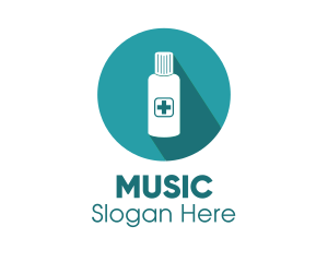 First Aid - Blue Medicine Bottle logo design