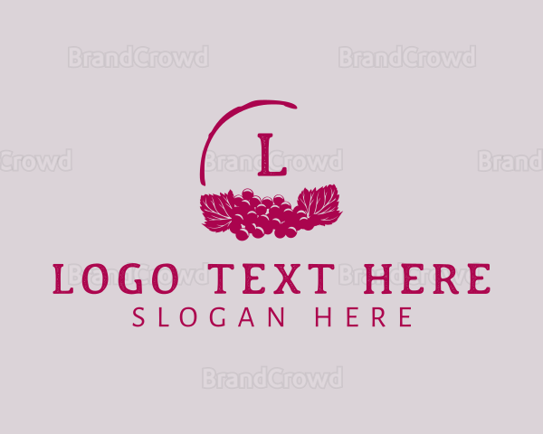 Grape Wine Vineyard Logo