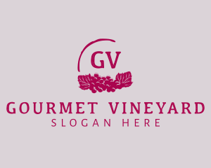 Grape Wine Vineyard  logo design