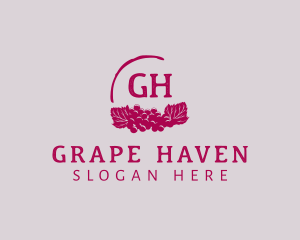Vineyard - Grape Wine Vineyard logo design
