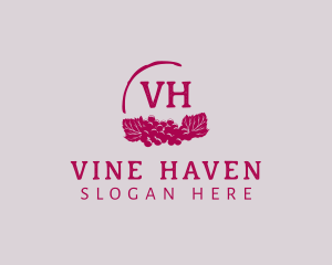 Grape Wine Vineyard  logo design