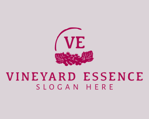 Grape Wine Vineyard  logo design