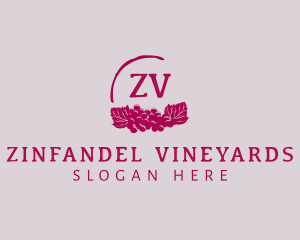 Grape Wine Vineyard  logo design