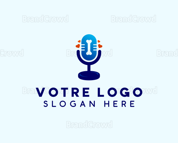 Microphone Bone Podcast Logo