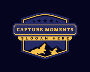 Destination - Mountain Summit Outdoor logo design