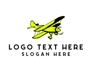 Flight School - Flying Pilot Airplane logo design