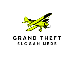 Flying Pilot Airplane Logo