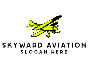 Flying Pilot Airplane logo design