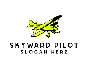 Pilot - Flying Pilot Airplane logo design