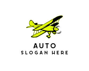 Flying School - Flying Pilot Airplane logo design