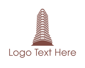 Landmark - New York Flatiron logo design