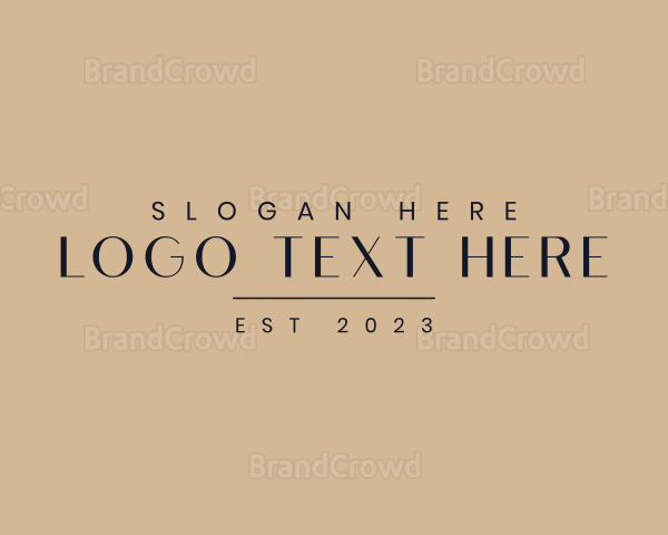 Elegant Business Wordmark Logo