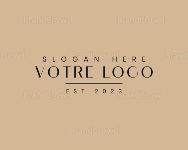 Elegant Business Wordmark Logo