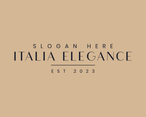 Elegant Business Wordmark logo design