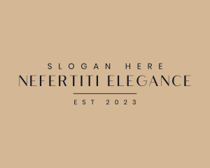 Elegant Business Wordmark logo design