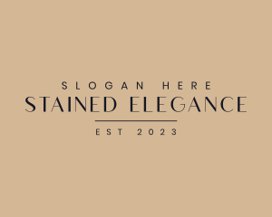 Elegant Business Wordmark logo design