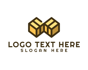 Tongue Out - Delivery Box Infinity logo design