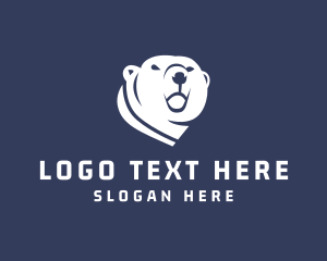 Wild Polar Bear logo design