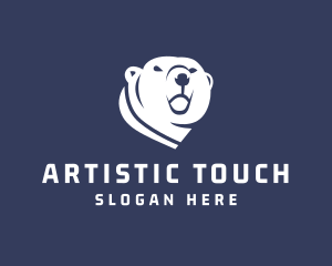 Wild Polar Bear logo design