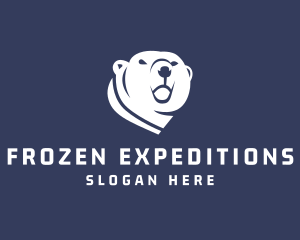 Antarctic - Wild Polar Bear logo design