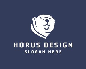 Wild Polar Bear logo design