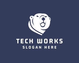 Wild Polar Bear logo design