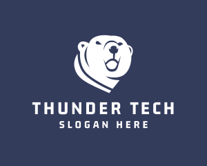 Wild Polar Bear logo design