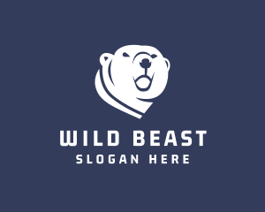 Wild Polar Bear logo design