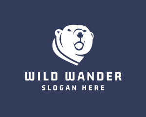 Wild Polar Bear logo design