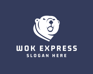 Wild Polar Bear logo design