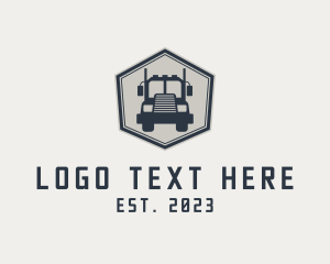 Distribution - Transportation Truck Logistics logo design