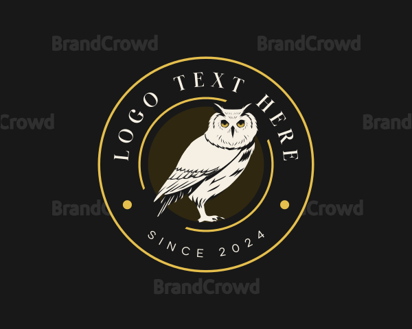 Owl Bird Animal Logo