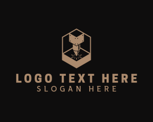 Engraving - Industrial Laser Steelworks logo design