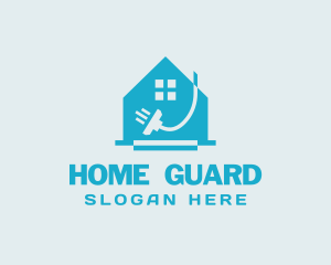 Vacuum House Caretaker Clean logo design