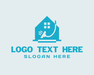 House - Vacuum House Caretaker Clean logo design