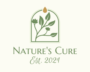 Naturopath - Garden Plant Droplet logo design