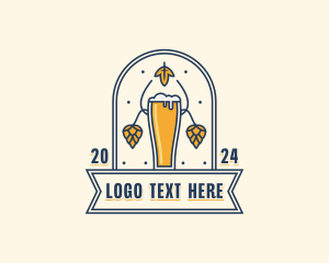 Wheat Stalks - Beer Brewery Pub logo design