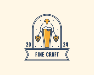 Beer Brewery Pub logo design