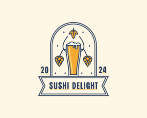 Beer Brewery Pub logo design