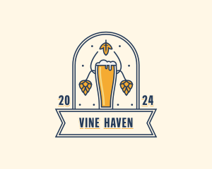 Beer Brewery Pub logo design