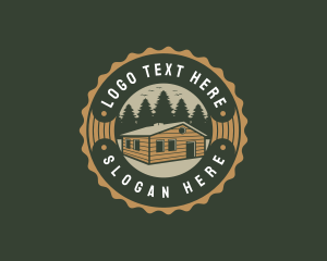 Woodwork - Cabin Property Realty logo design