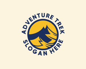 Trek - Mountain Climbing Adventure logo design