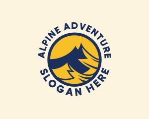 Mountain Climbing Adventure logo design