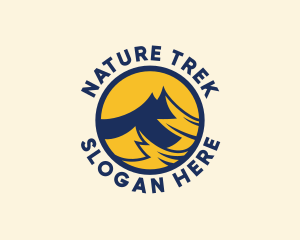 Hike - Mountain Climbing Adventure logo design