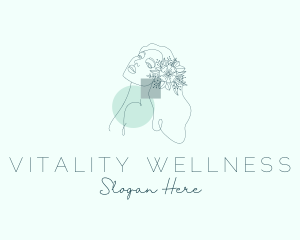 Botanical Woman Wellness logo design