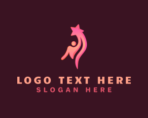 Top - Human Abstract Coach logo design