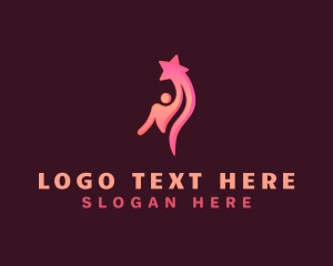 Highest - Human Abstract Coach logo design